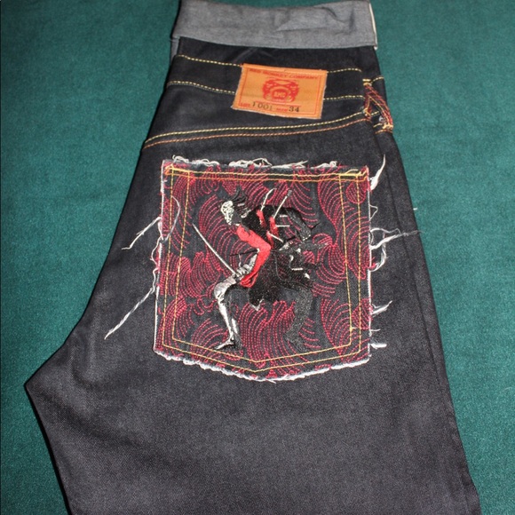 RMJ Red Samaurai , RMJ Green goblin, and Evisu